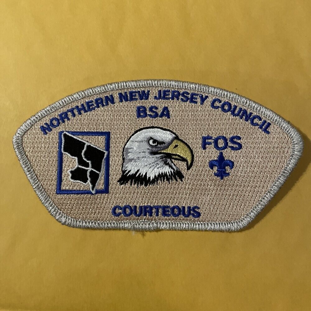 Boy Scout Northern New Jersey Council BSA FOS Courteous Shoulder Patch Eagle
